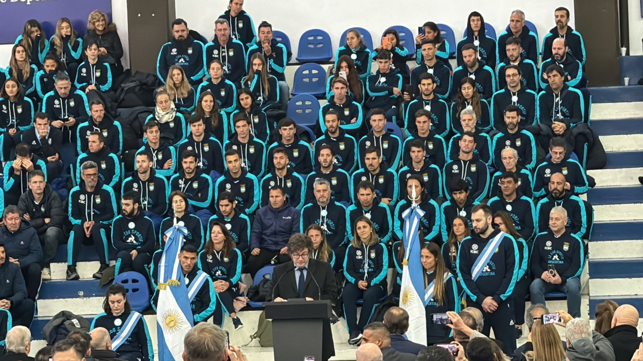 Carne Argentina junto a los jugadores olímpicos